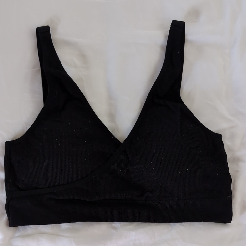 Kindred Bravely Sublime Adjustable Crossover Nursing & Lounge Bra - Black - M